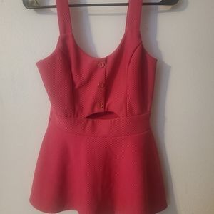 Bebe Peplum Style Top M